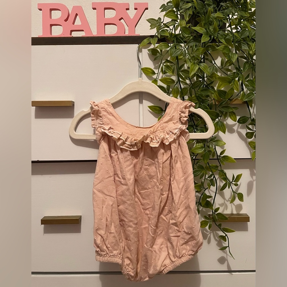 Shabby Chic Pink Baby Romper🌷